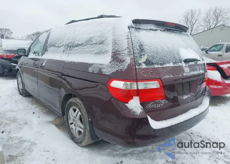 2007 Honda Odyssey Ex-L z USA, uszkodzony, nr VIN 5FNRL38767B140504